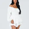 カジュアルドレススウィートスタイル女性のための白いエレガントなドレス