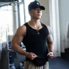 Men Tank Top Tee Singlet Gym trening Fitness Slevess Shirt Mięsień kulturystyka
