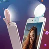 Selfie lumières Smartphone lumière téléphone Mobile Selfie anneau lentille 3 niveaux de luminosité Portable charge remplissage lumière lampe clipsable pour Iphone Samsung L240116