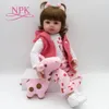 Bebe Doll Reborn Toddler 47 cm miękkie silikonowe lalki dla dzieci ciało referze menina świąteczne zaskakujące prezenty 240115