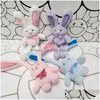 Resurrection P Toy Cute Rabbit Gathers Pum Ears Keychain Toys Wholesale Drop Delivery DHW3M