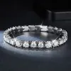 Przekazano test Bransoletę kobiet 925 Sterling Srebrny 4 mm 5 mm Diamond Moismanite Tennis Bracelets Bracelets dla mężczyzn Kobiety na imprezowy ślub miły prezent