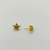 2023 Calidad de lujo Charm forma de estrella con arete de color verde chapado en oro de 18k con sello PS7995A237B