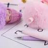 PC Candy Plush Doll Gel Pen Rollerball School Office Supply Stationery Söta Kawaii Creative Lovely Pennor