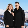 Nouveau Couple extérieur alpinisme costume Aoli peluche intérieur épaissi chaud deux pièces ensemble