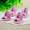 Dog Apparel Pet Cute Non-slip Puppy Shoes Candy Color Casual Spring And Summer Breathable Soft Mesh Sandals