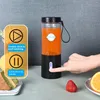 530 ml przenośna elektryczna sokowirówka mini owoc Blender Seres Smoothie pomarańczowy cytryna Świeży sok koktajl USB Mikser ładujący kubek 240116