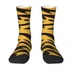 Chaussettes pour hommes motif tigre 2024 hommes chaussettes tube moyen couples personnalité hip hop harajuku drôle