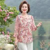 Women's Blouses Summer Ladies Tops Blusas Short Sleeve Yellow Chiffon Blouse Women Shirts Clothing Feminine