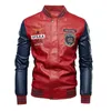 Moto vestes en cuir hommes Slim Fit PU manteaux de haute qualité et mode automne hommes en peau de mouton Mustang Rider veste d'aviation 240115