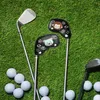 Conjunto de capas de ferro de golfe 9pcsset capas protetoras de desenhos animados com números bordados PU Club para golfistas 240116