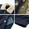 Hombres invierno espesar chaqueta cálida tácticas militares moda casual algodón Parkas rompevientos clásico 240115