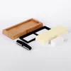 Household knife sharpening oil stone set with double-sided white corundum knife sharpening stone