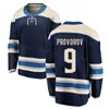 Woman Youth Man Hockey 9 Ivan Provorov Jerseys 17 Justin Danforth 4 Cole Sillinger 78 Damon Severson 52 Emil Bemstrom 44 Erik Gudbranson Reverse Retro Black Navy