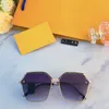 Millions de lunettes de soleil pour femmes hommes style de mode protège les yeux UV400 lentille L lettre luxe haute qualité lunettes de créateur rayures marée géométrie rayonnement