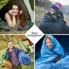 Pacoone camping sovsäck lättvikt 4 säsong varm kuvert backpacking utomhus bomull vinter sovsäck 240116