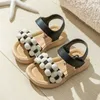 Sandales Nouvelles pantoufles d'enfant de mode filles d'été fleurs de salle de bain maison portable chaussures de plage non glissantes