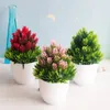 Fleurs décoratives plantes artificielles bonsaï petit arbre vert fausse fleur en pot ornement maison chambre jardin bureau décoration de bureau