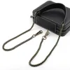Metall PU läderväska kedjestrap damer löstagbara handväska remmar ersättare axelväska bälte handväska kedjor väska tillbehör 240115