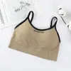 Camisoles & Tanks Women's Sports Camisole Bra Gym Sexy Top Bumper Cotton Soft Comfort Tube Tops Corset Para Mujer