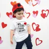 T-shirts Mr Steal Your Heart Valentine Shirt Funny Valentine Kids Tshirt Cute Valentines ldrens T-Shirt Valentine Baby Outfit For Boys H240508