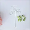 Other Event Party Supplies 1250100Pcs Personalized Drink Name Stirrers Swizzle Sticks Cocktail Bar Stir Wedding Shower Drop Delivery Dh7Y1