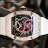 Designer Watch Richads Mile Mens Bucket Tipo Totalmente Automático Rm51 Miller com Diamante Personalidade Esportes Colorido Dragão e Tigre Grande Dial Mechan Ym31