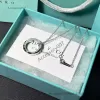 designer jewelry necklace Silver Plated Pendant Necklace High Quality Heart Letter Chain Necklace Summer Fashion New Jewelry Necklace Youth Style Accessories