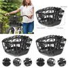 Panniers Bags Bike Basket Storage Accessory Parts Baskets Women Girls Dogs Cruisers Front Wicker Holder Cycling Riding 230928 Drop Dhsne