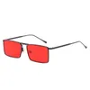 2021 новые корейские модные простые маленькие квадратные солнцезащитные очки, женские сетчатые красные трендовые металлические солнцезащитные очки, одинаковые очки