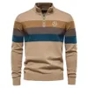 Mens Golf Knit Jackets AutumnWinter Fashion Long Sleeve Round Neck Pullover Warm Comfortable GOLF Sports Sweater 240116