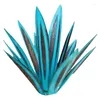 Garden Decorations Tequila Rustic Sculpture Creative Agave Plants Ornaments Iron Hand Painted Yard Stakes For Outdoor Lawn