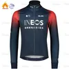 INEOS Grenadier Winter Cycling Jackets długie rękawy Ubranie polarowe spodnie MTB BIB Set Sett Road Bike Sportswear 240116