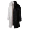 Men's Winter Clothing Imitation Fur Coat Quick Sale Black and White Fashion Personality Casual Men's Long Fur Coat 240116