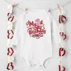 Rompers mijn eerste verjaardag pasgeboren bodysuit baby babykleding peuter jumpsuits jongensmeisjes verjaardagsfeestje lange mouw outfits romper cadeau h240508