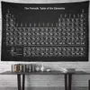 Tapestries Periodic table chemical tapestry cheap hanging large science wall art Bohemian Hippie Datura canvas living room wall decoration