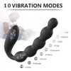 Grânulos sem fio Butt Plug Anal Vibrador Masculino Massageador de Próstata Homens Mulheres Silicone Vagina Vibradores Vibradores Para Casais Gay Sex Toy 240115