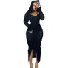 Urban Sexy Dresses Fashion New Women Elegant Dress Off Shoulder One Line Neck Sexy Wrapped Hip Skirt Designer With Wave Pattern Long Sleeved Dress