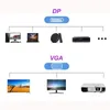 1.8m DP - VGA Dönüştürücü Kablolar Adaptörü DP Erkek Kablosu MacBook için Projektör MQ için 1080p DP Konektörü HDTV Projektör