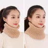 Bufandas Bufanda elástica Acogedor Punto Invierno para mujeres Suave Cálido Color Sólido Calentador de cuello con diseño a prueba de viento Clima