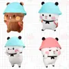 Poupées en peluche 1-2 pièces Bubu et Dudu Panda en peluche dessin animé Panda ours poupée Kawaii peluche oreiller doux jouet cadeaux d'anniversaire de noël pour les enfants