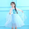 Costume da principessa ragazza Elsa vestito bambini 2 3 4 5 6 7 8 9 10 anni 240116