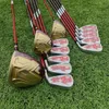 Клюшки для гольфа 5 звезд Honma08, полный комплект для мужчин, полный комплект для гольфа, полный набор для водителя, фарватер, лесные утюги, графитовый вал и сумка, быстрая доставка