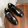 Platform Patent Italian Men's Formala Autumn New Desiger Handmade Genuine Leather Wedding Social Brogues Shoes Man