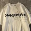 Homens camisetas Verão homens roupas hiphop vídeo game menino desenhos animados impressão de manga curta e mulheres tops oversize gótico y2k topephemeralew