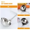 Dinnerware Sets Spoon With Spout Household Water Scoop Soup Ladle Stainless Steel Bevel Convenient Large Metal 201