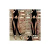 Women'S Jumpsuits & Rompers Wholesale-Wholesale Price Women Y Cut Out Halter Jumpsuits Ladies Fashion Hollow Cross Open Legging Rompe Dhgfa