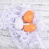 6pcs Simulation Wooden Eggs Toys Set Kids Pretend Play Wood Food Yolk Kitchen Children Kid Education Montessori 240115