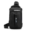 Мужской нейлоновый рюкзак, рюкзак, сумка через плечо с USB-портом для зарядки, дорожный мужской рюкзак, рюкзак, нагрудные сумки 240116
