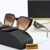 Designer da donna da uomo per PD Letter occhiali da sole polarizzati da donna UV 400 occhiali da spiaggia con montatura quadrata stile triangolo